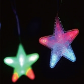 LED 50구 레인보우 별